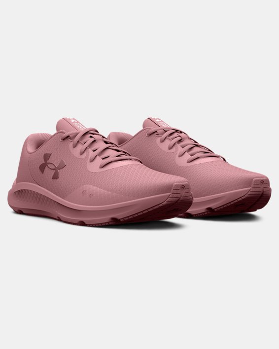 Women's UA Charged Pursuit 3 Running Shoes, Pink, pdpMainDesktop image number 3